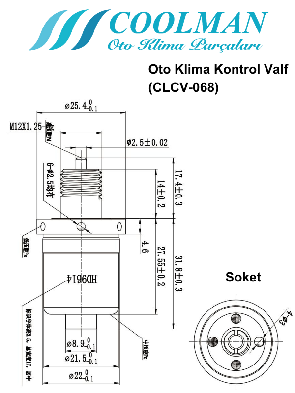 Kompresör Kontrol Valfi (CLCV-068)