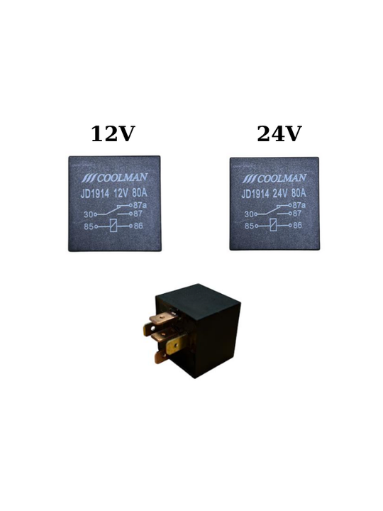 Coolman 5 Ayak 80 Amper Güç Rölesi (12-24V)
