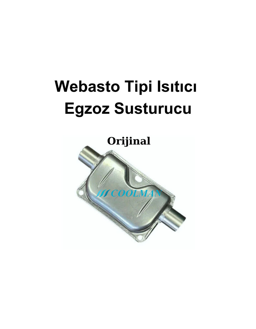 Webasto Tipi Isıtıcı Egzoz Susturucu