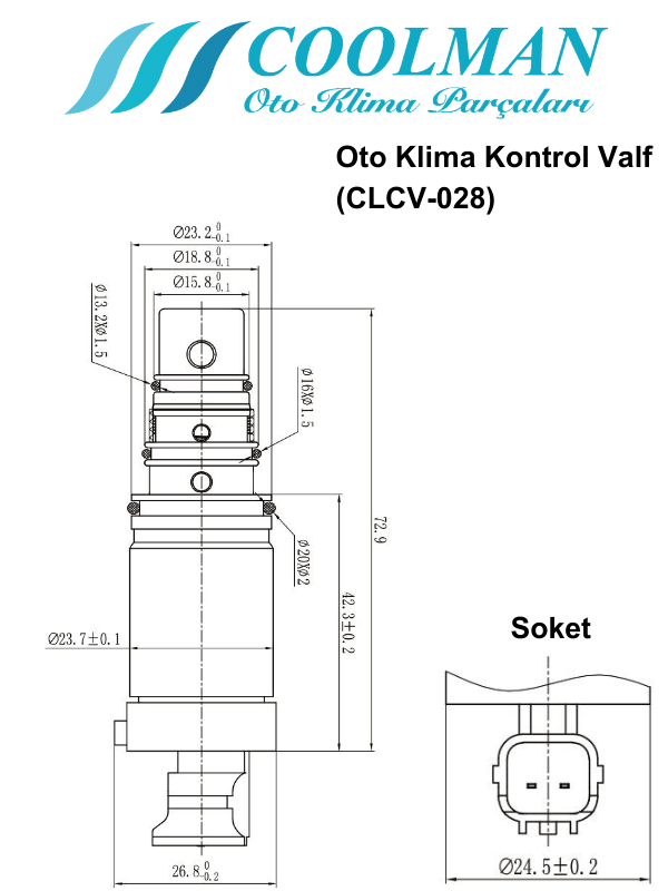 Kompresör Kontrol Valfi (CLCV-028)