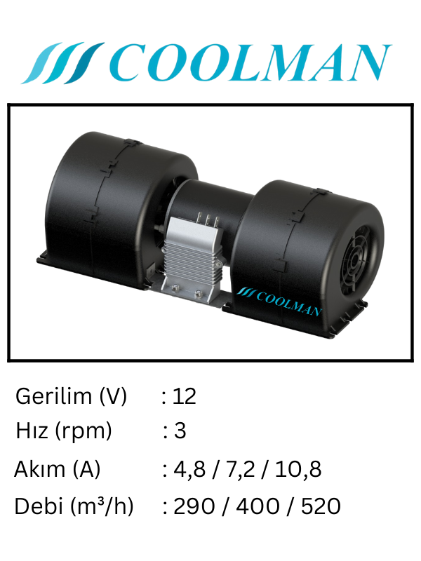 500 Blower Fan Başkurt (12-24V)