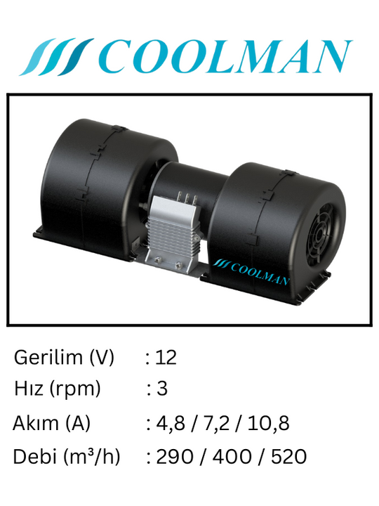 500 Blower Fan Başkurt (12-24V)