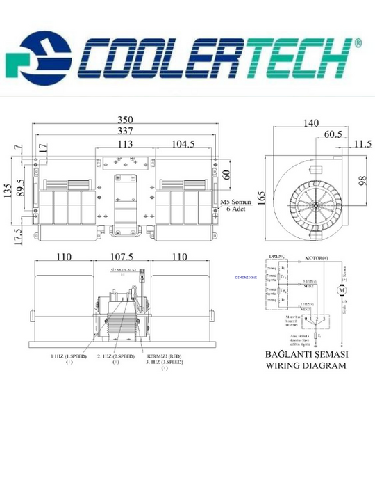 700 Blower Fan (Başkurt) (12-24V)