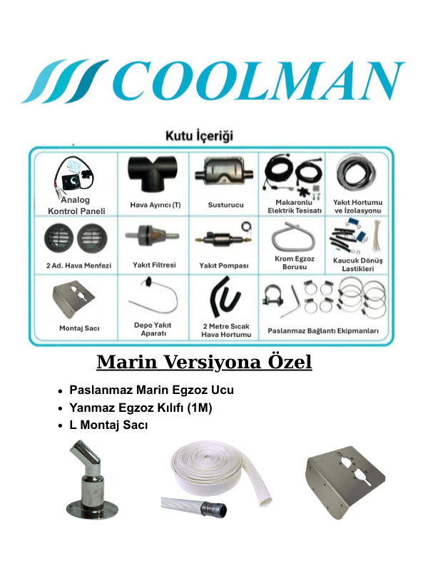 Coolman Thermon T4 Marin Dizel Isıtıcı (5kW – 12/24V)