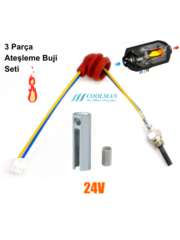 Coolman Webasto Ateşleme Buji Seti