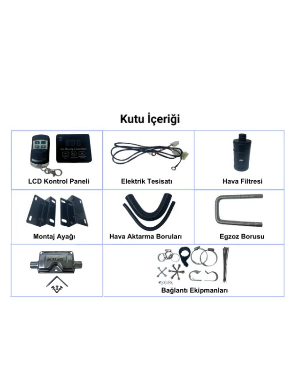 Coolman Webasto Tipi Mini Dizel Isıtıcı (1.3kW)