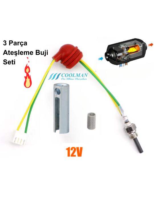 Coolman Webasto Ateşleme Buji Seti