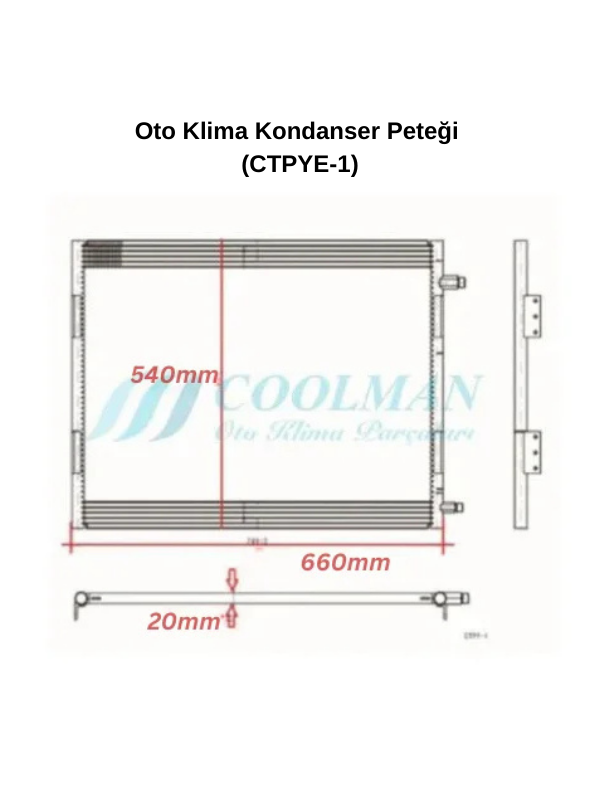 Yılkar 2 Fanlı Klima Peteği (CTPYE-1)