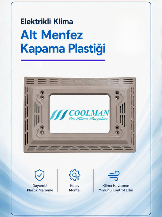 Elektrikli Klima Alt Menfez Kapama Plastiği