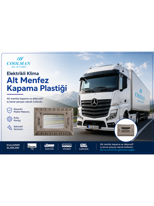 Elektrikli Klima Alt Menfez Kapama Plastiği