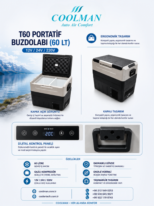 T60 Portatif Buzdolabı (60 Lt)