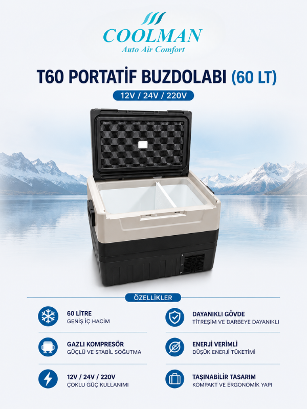 T60 Portatif Buzdolabı (60 Lt)