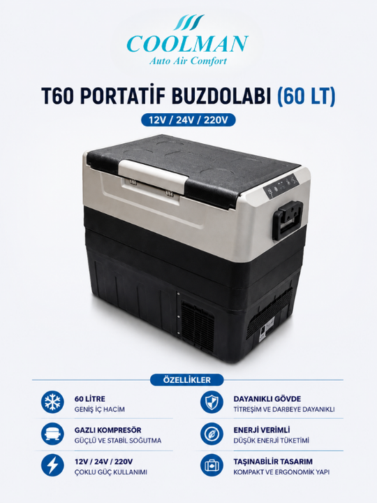 T60 Portatif Buzdolabı (60 Lt)