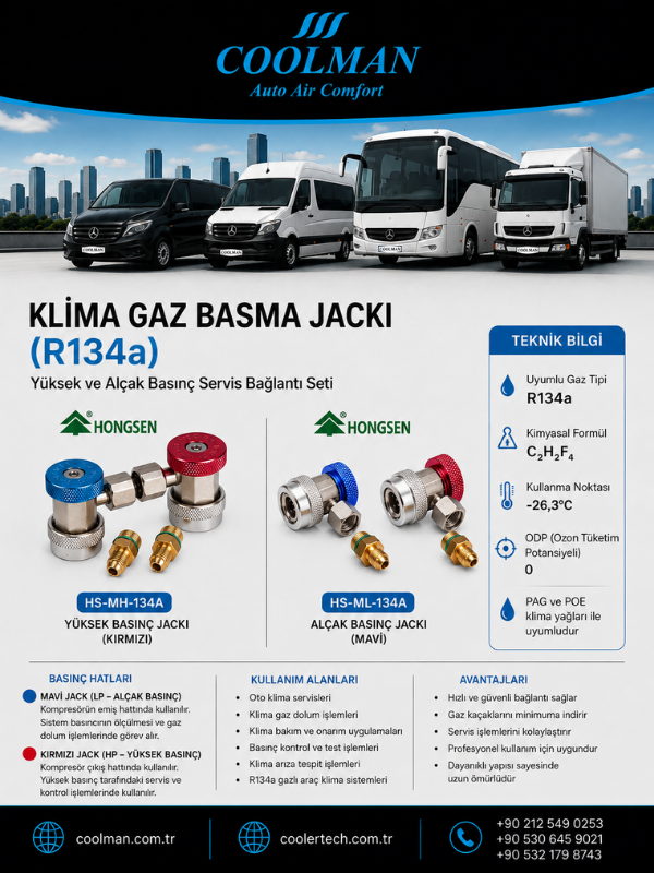 Klima Gaz Basma Jackı (R134a)