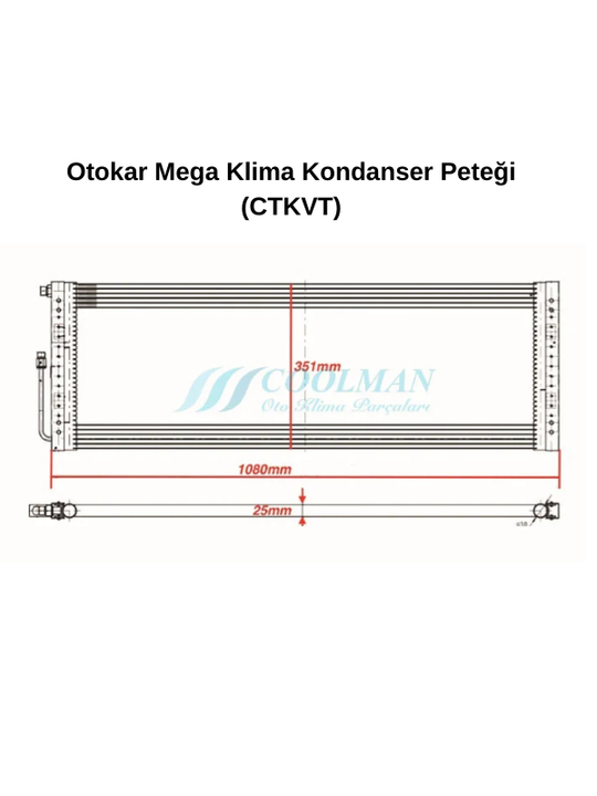 Otokar Mega Klima Kondanser Peteği (CTKVT)