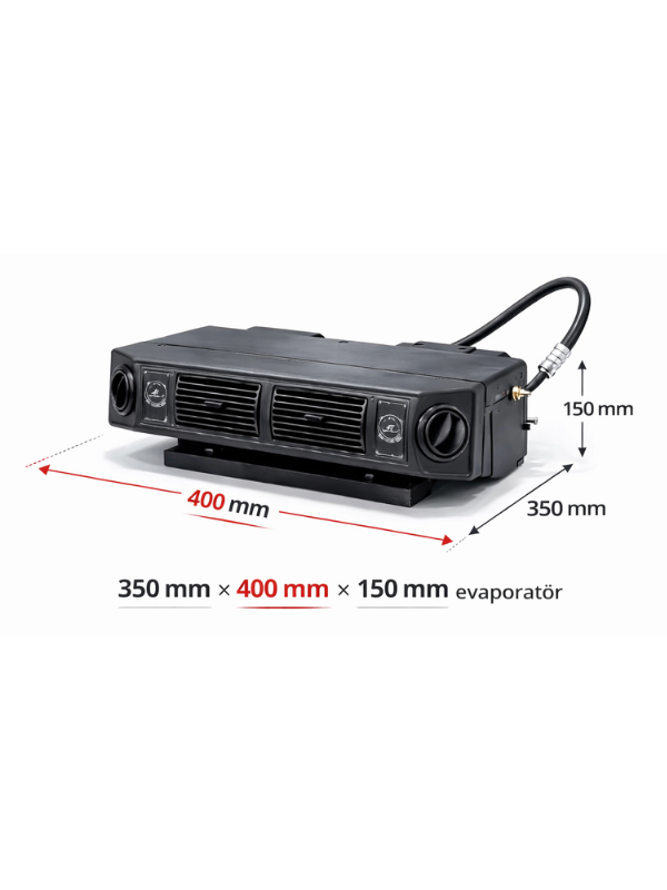 Gizli Elektrikli Klima Seti (Yatay 405 Evaporatörlü – 12V/24V)