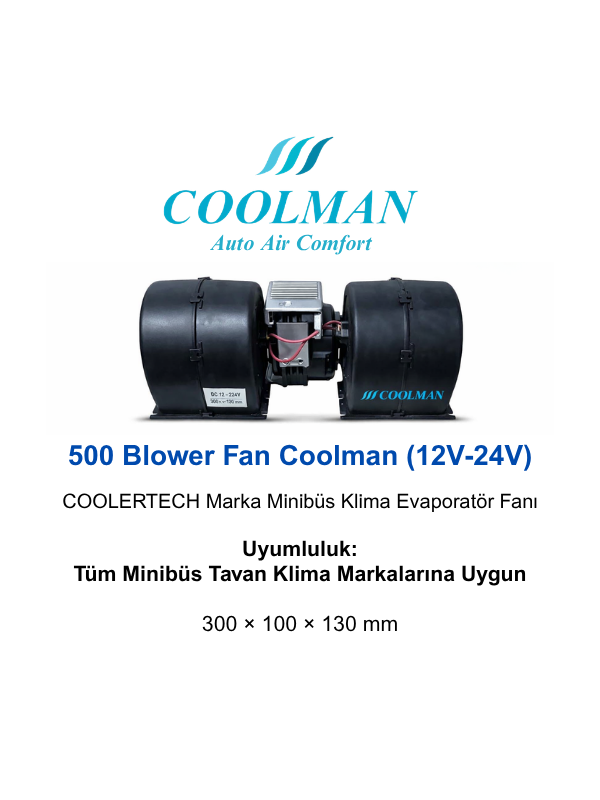 500 Blower Fan Coolman (12V-24V)