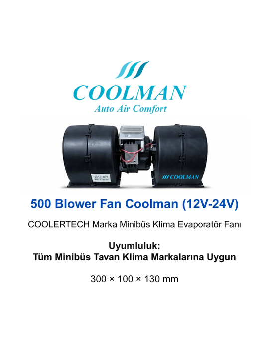500 Blower Fan Coolman (12V-24V)