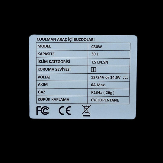 C30W Araç İçi Portatif Buzdolabı (30 Lt)