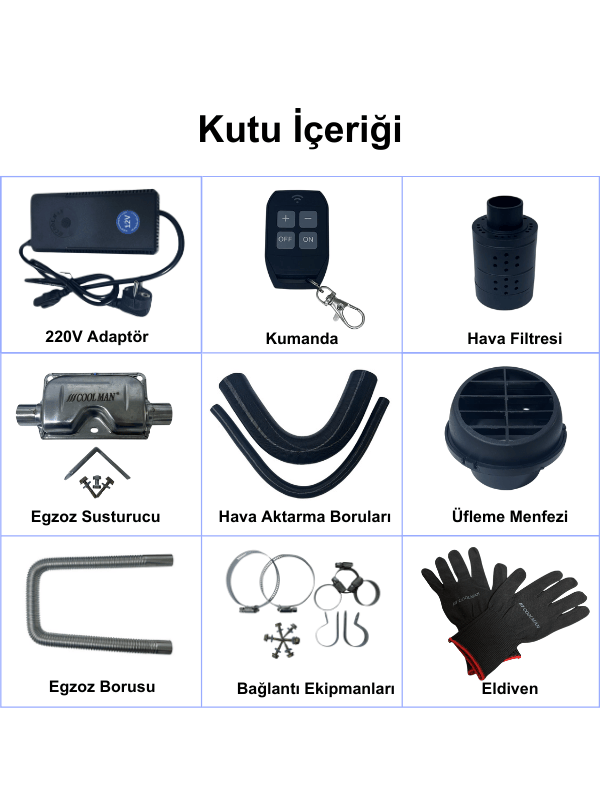 Coolman Webasto Tipi A44 Mini Portatif Dizel Isıtıcı (2.8kW)