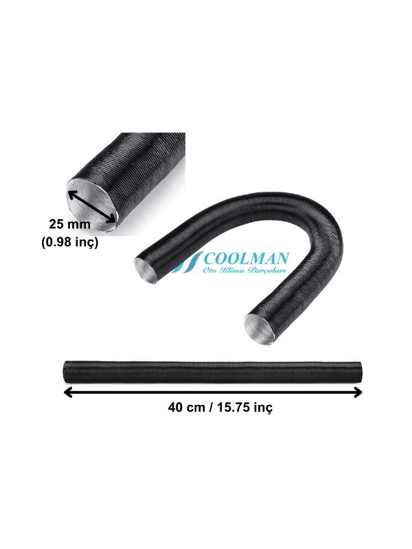 Coolman Webasto Tipi Isıtıcı Emiş Hortumu (40cm)