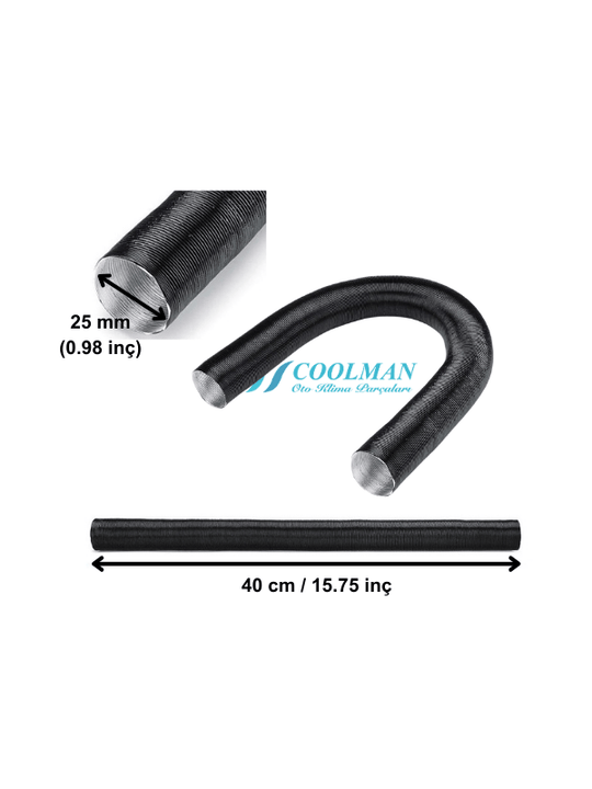 Coolman Webasto Tipi Isıtıcı Emiş Hortumu (40cm)
