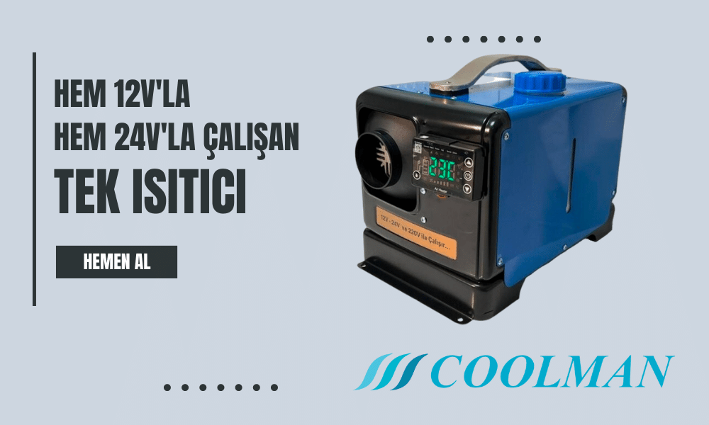 Coolman Webasto Tipi S44 Portatif Dizel Isıtıcı (5kW)