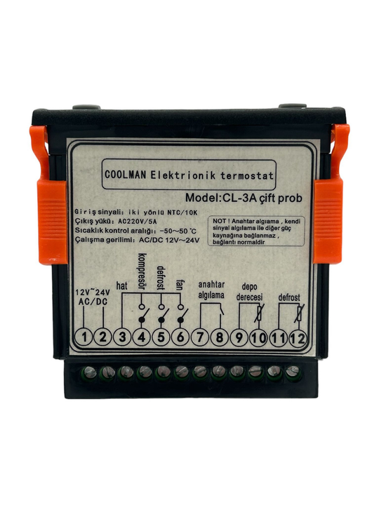 Digital Termostat Çift Prob (CLT-006)