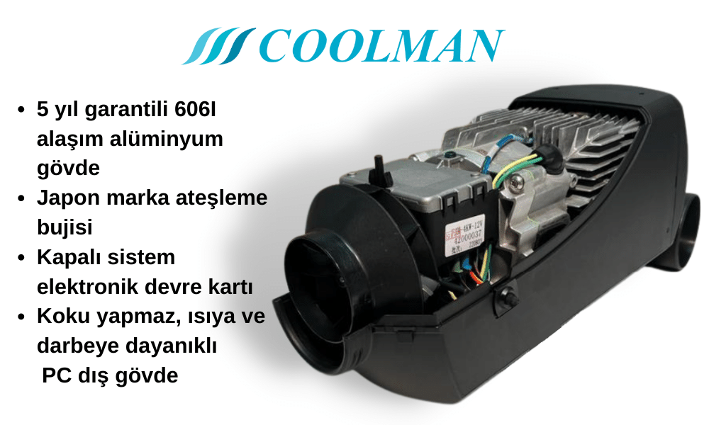 Coolman Webasto Tipi Thermon 2 Manuel Dizel Isıtıcı 2.8 kW (12-24V)