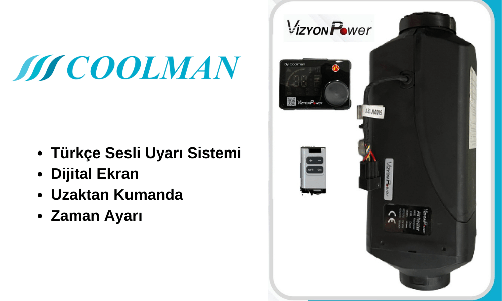 Vizyon Power Webasto Tipi Dizel Isıtıcı 5kW (12-24V)